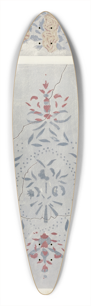 Alvin M. Gully - Wall Stencil 39.3 inch art pintail longboard deck