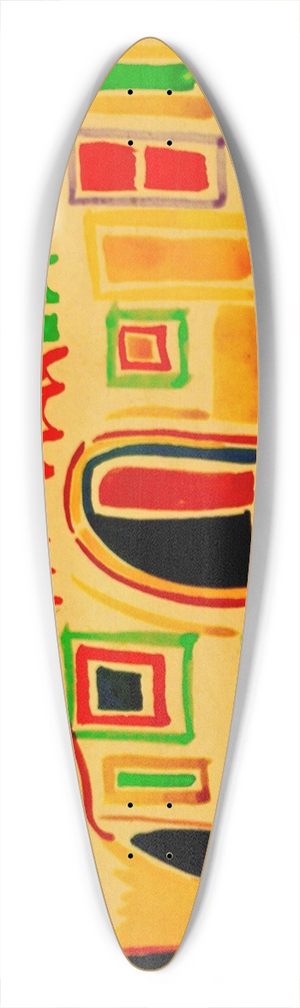 Amadeo de Souza-Cardoso - Untitled 39.3 inch art pintail longboard deck