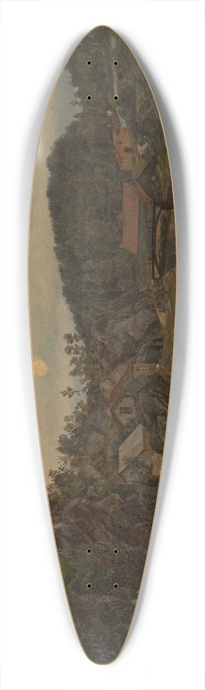 Amaldus Nielsen - Aften. Mindalen, Risr 39.3 inch art pintail longboard deck