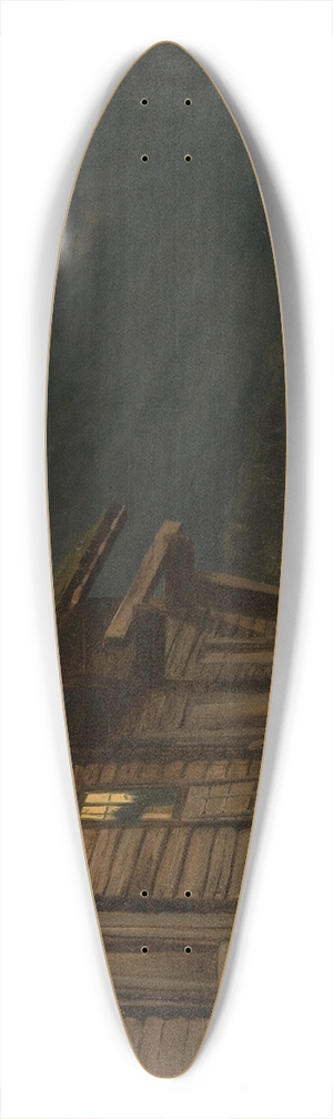 Amaldus Nielsen - Sommernatt, Setesdal 39.3 inch art pintail longboard deck