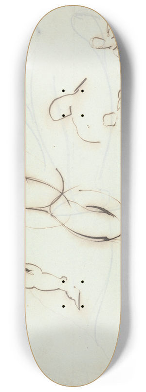 Benjamin Robert Haydon - Figure studies. 8.25 inch art skate deck