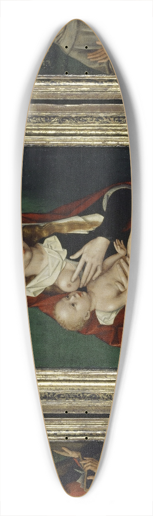 Ambrosius Benson - The Virgin with Child (central panel); Saints Andrew and Francis (inner side) Triptych 39.3 inch art pintail longboard deck