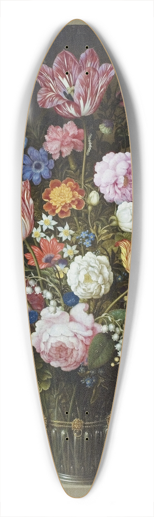Ambrosius Bosschaert the Elder - Bouquet Of Flowers In A Stone Niche 39.3 inch art pintail longboard deck