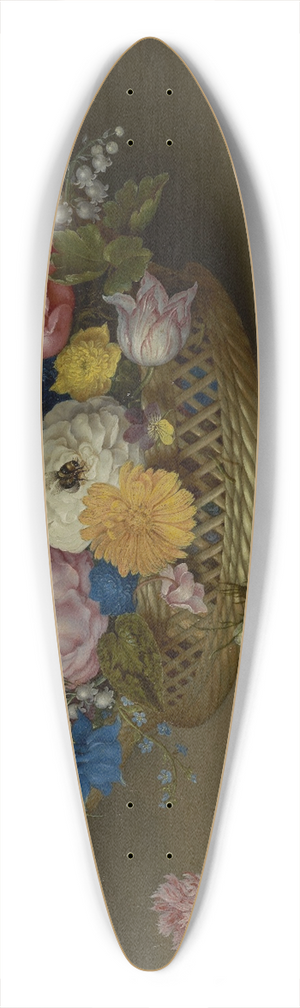 Ambrosius Bosschaert the Elder - Flower Still Life 39.3 inch art pintail longboard deck