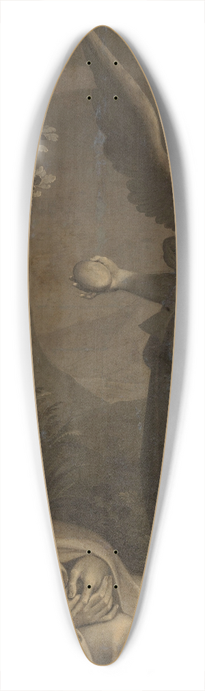 Ambrosius Francken I - Elijah Fed by an Angel 39.3 inch art pintail longboard deck
