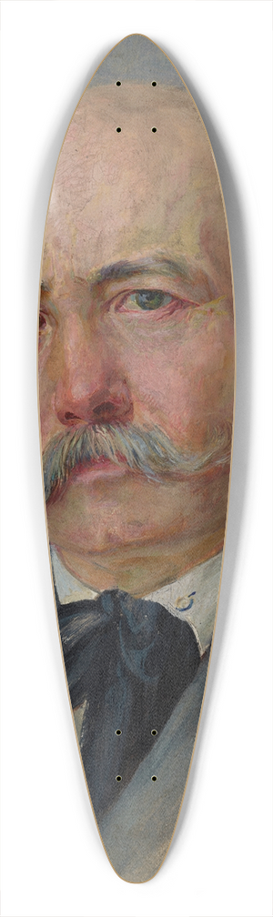 Ambroy Sabatowski - Self-Portrait 39.3 inch art pintail longboard deck