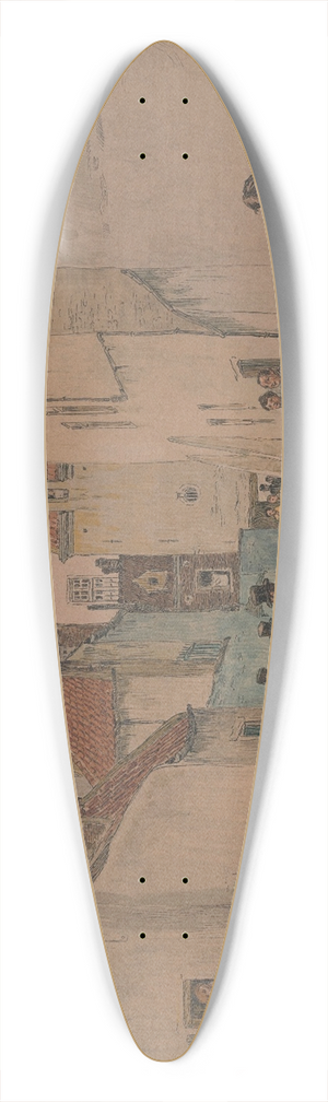Amede Lynen - The Bailiff 39.3 inch art pintail longboard deck