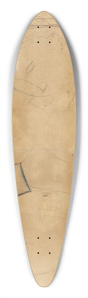 Amedeo Modigliani - Caryatide au Sein Pointu (Caryatid with PointedBreast) 39.3 inch art pintail longboard deck