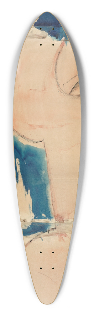Amedeo Modigliani - Caryatid; Rose and Blue 39.3 inch art pintail longboard deck
