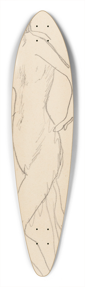 Amedeo Modigliani - Femme nue debout 39.3 inch art pintail longboard deck
