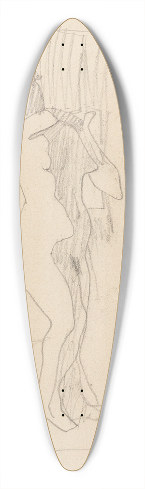 Amedeo Modigliani - Femme nue debout de trois quarts vers la droite 39.3 inch art pintail longboard deck