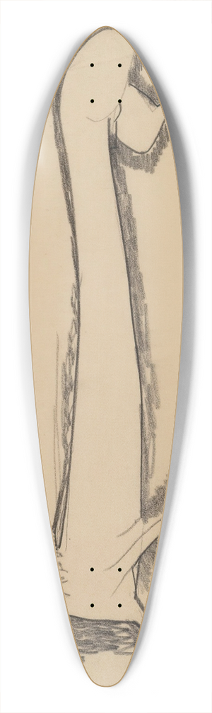 Amedeo Modigliani - Lion de profile 39.3 inch art pintail longboard deck