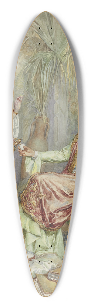 Amedeo Simonetti - Teatime 39.3 inch art pintail longboard deck