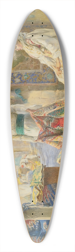 Amedeo Simonetti - The Rug Merchant 39.3 inch art pintail longboard deck