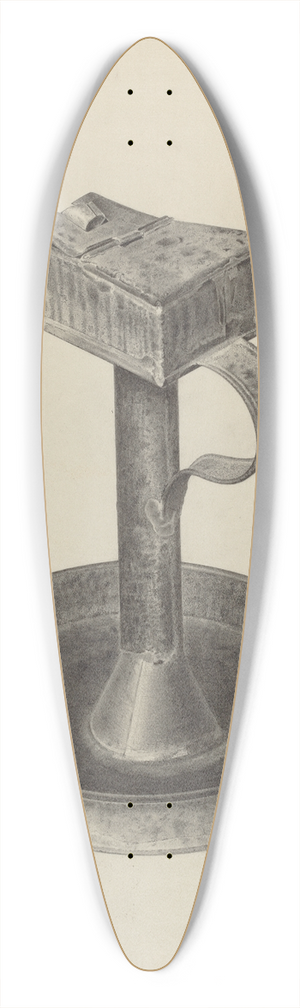 Amelia Tuccio - Betty Lamp and Stand 39.3 inch art pintail longboard deck