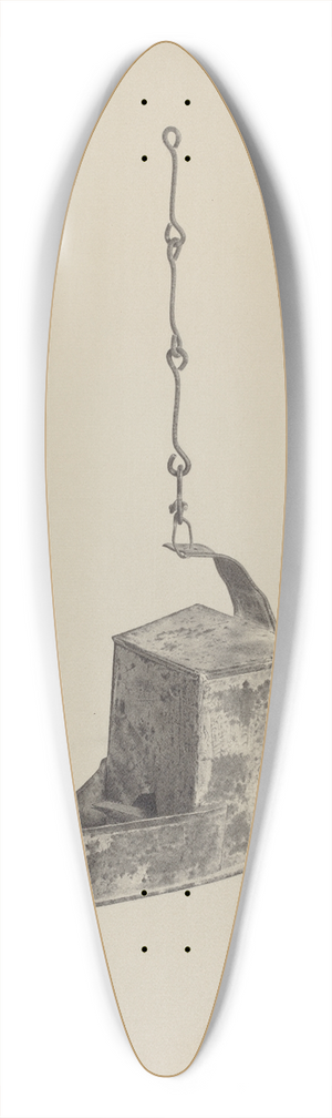 Amelia Tuccio - Betty Lamp 39.3 inch art pintail longboard deck