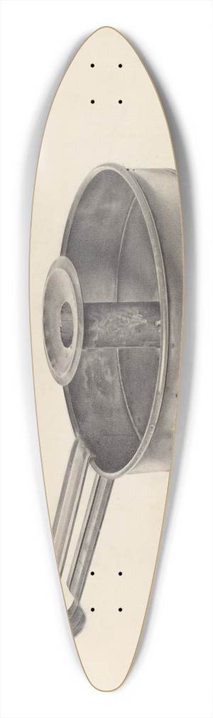 Amelia Tuccio - Candlestick 39.3 inch art pintail longboard deck