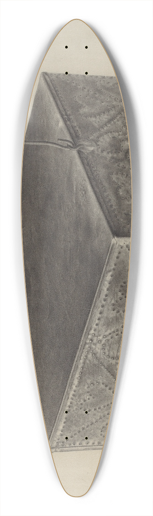 Amelia Tuccio - Pa. German Foot Warmer 39.3 inch art pintail longboard deck