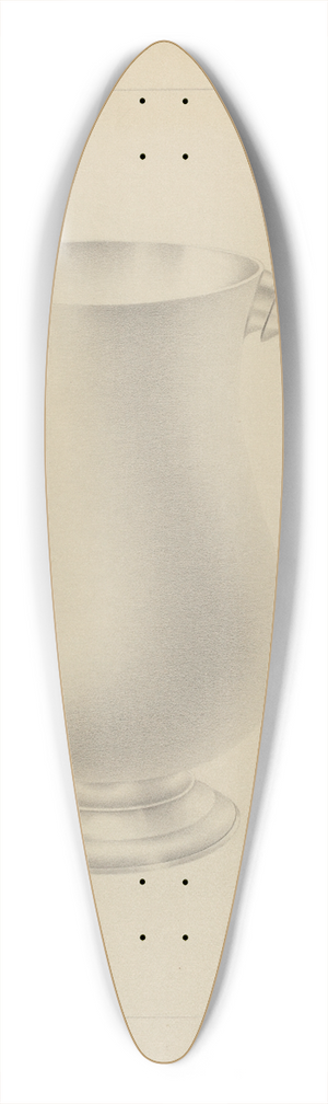 Amelia Tuccio - Silver Mug 39.3 inch art pintail longboard deck