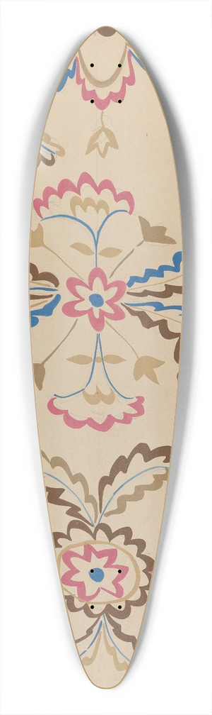 American 20th Century - Colcha 39.3 inch art pintail longboard deck