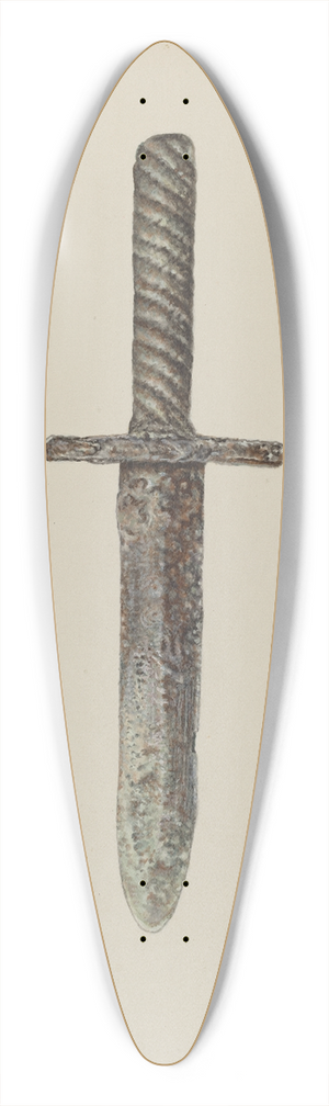 American 20th Century - Dirk 39.3 inch art pintail longboard deck