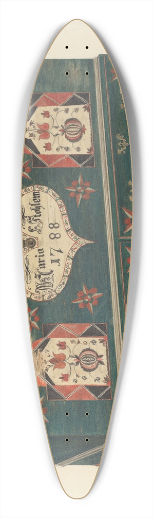 American 20th Century - Dower Chest 39.3 inch art pintail longboard deck