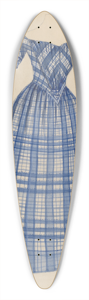 American 20th Century - Dress 39.3 inch art pintail longboard deck