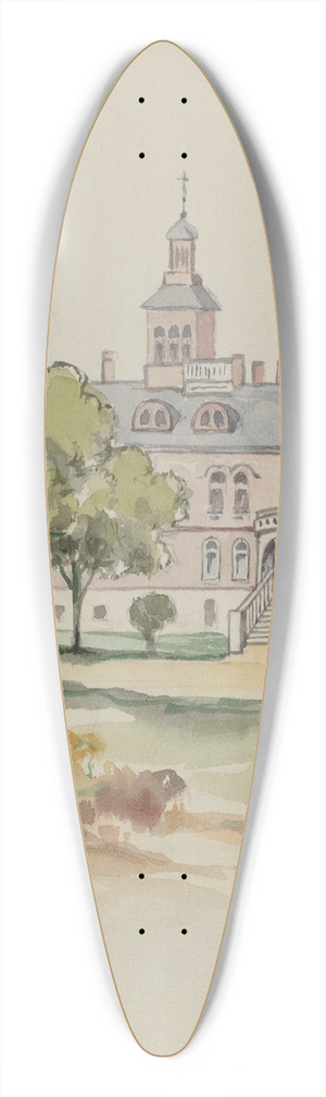 American 20th Century - House 39.3 inch art pintail longboard deck