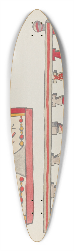 American 20th Century - Plate 10  Holy Ghost Lunette & Altar Rail, Chimayo  From Portfolio Spanish Colonial Designs of New Mexico 39.3 inch art pintail longboard deck