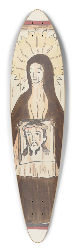 American 20th Century - Plate 20  Saint Veronica  From Portfolio Spanish Colonial Designs of New Mexico 39.3 inch art pintail longboard deck
