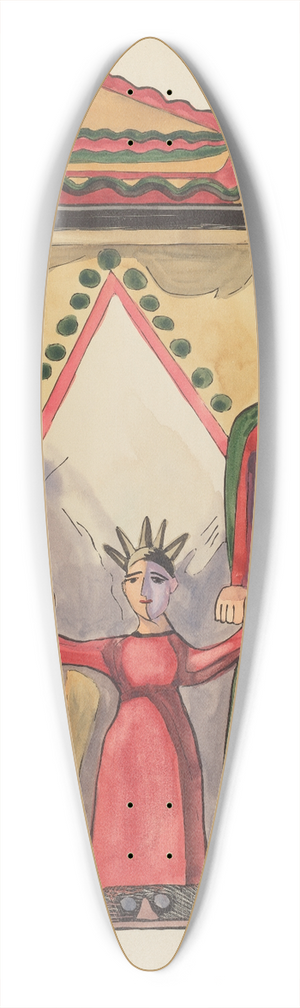 American 20th Century - Plate 28  The Holy Family  From Portfolio Spanish Colonial Designs of New Mexico 39.3 inch art pintail longboard deck