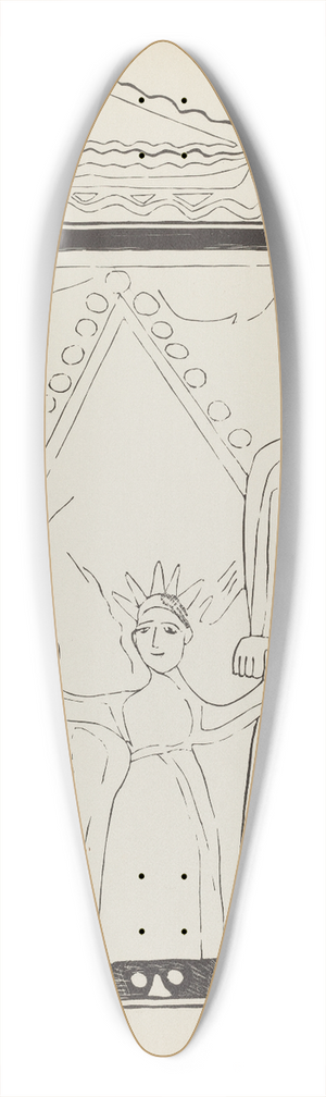 American 20th Century - Plate 28  The Holy Family  From Portfolio Spanish Colonial Designs of New Mexico 39.3 inch art pintail longboard deck