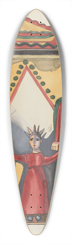 American 20th Century - Plate 28  The Holy Family  From Portfolio Spanish Colonial Designs of New Mexico 39.3 inch art pintail longboard deck