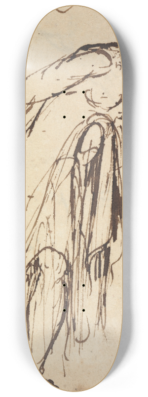 Benjamin Robert Haydon - Study of a Leaning Figure 8.25 inch art skate deck