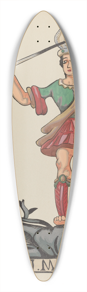 American 20th Century - Plate 38  St. Michael  From Portfolio Spanish Colonial Designs of New Mexico 39.3 inch art pintail longboard deck