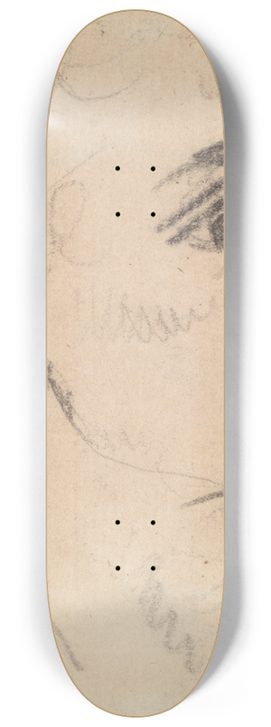 Benjamin Robert Haydon - Study of a Mans Facial Expression 8.25 inch art skate deck
