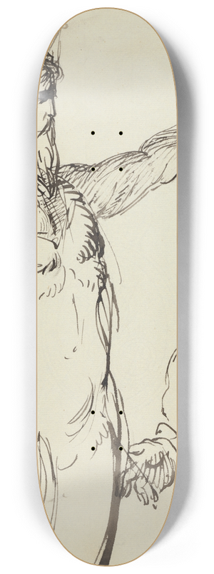Benjamin Robert Haydon - Study of a Man with Outstreched Arm 8.25 inch art skate deck
