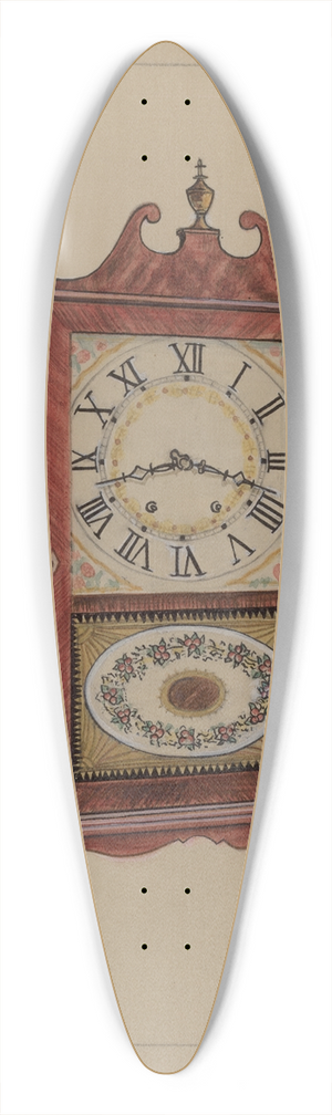 American 20th Century - Shelf Clock 39.3 inch art pintail longboard deck
