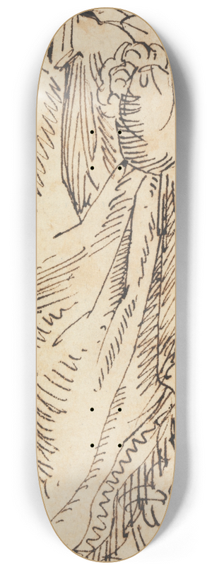 Benjamin Robert Haydon - Study of a Woman, at Rear View 8.25 inch art skate deck