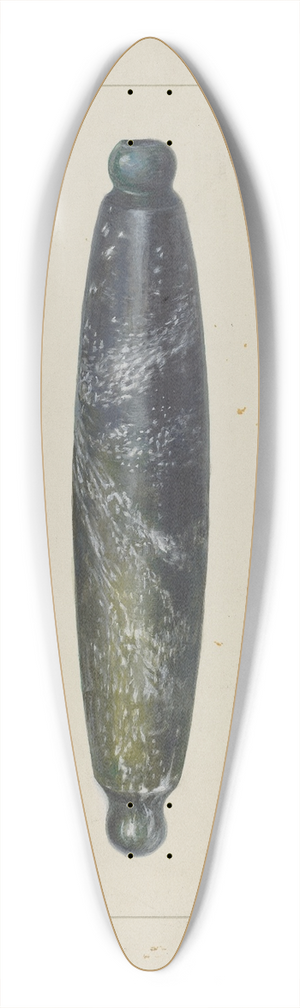 Amos C. Brinton - Glass Rolling Pin 39.3 inch art pintail longboard deck