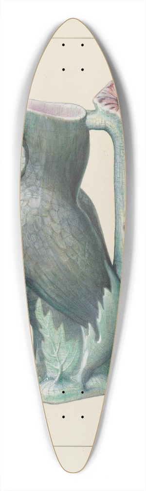 Amos C. Brinton - Owl Pitcher 39.3 inch art pintail longboard deck