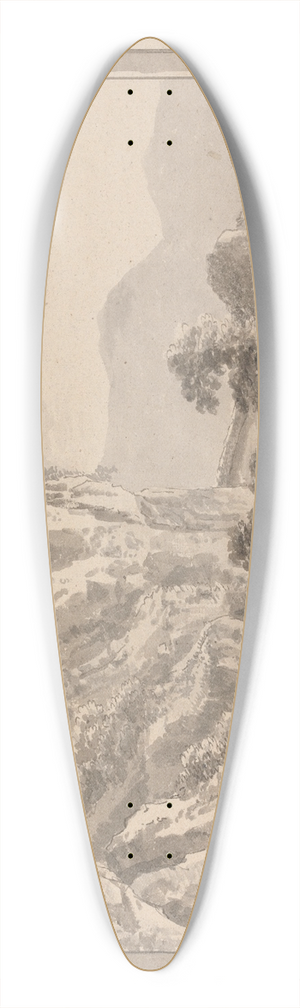 Amos Green - Pass of Glyndiffis 39.3 inch art pintail longboard deck