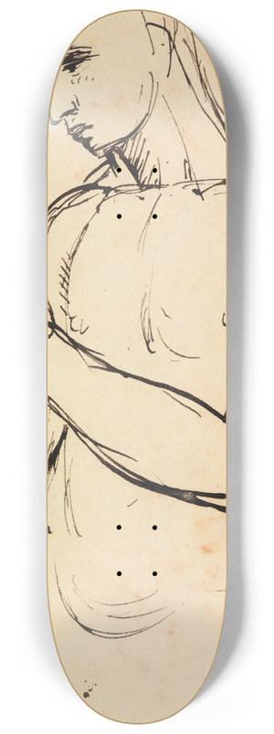 Benjamin Robert Haydon - Study of a Young Man 8.25 inch art skate deck