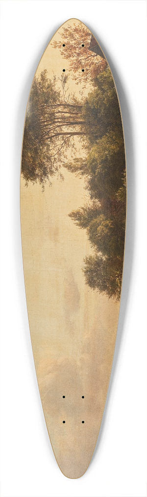 Anders Christian Lunde - View Of Frederiksberg Palace From The Vicinity Of Ladegaardsvej 39.3 inch art pintail longboard deck