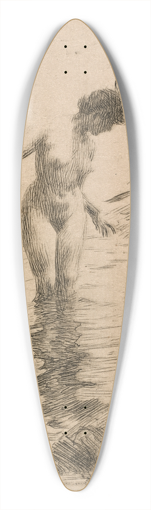 Anders Zorn - Circles of Water II 39.3 inch art pintail longboard deck