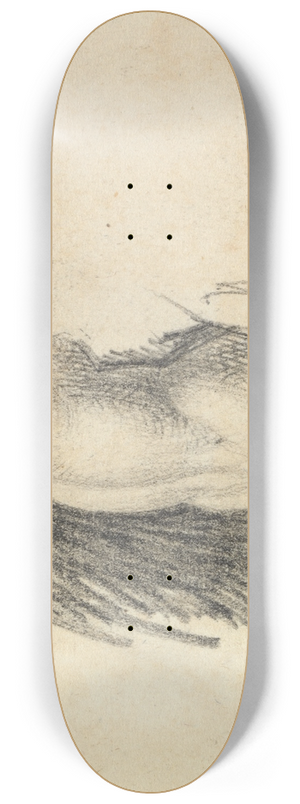 Benjamin Robert Haydon - Study ot the Backside of a Nude Figure 8.25 inch art skate deck