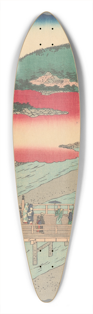 And Hiroshige - Kyoto 39.3 inch art pintail longboard deck