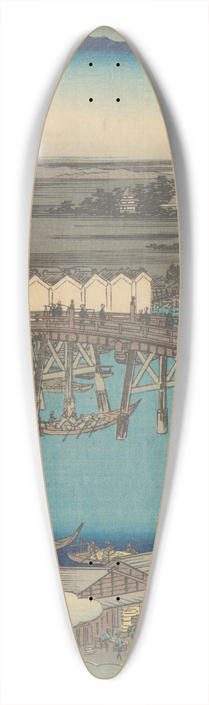 And Hiroshige - Nihonbashi 39.3 inch art pintail longboard deck