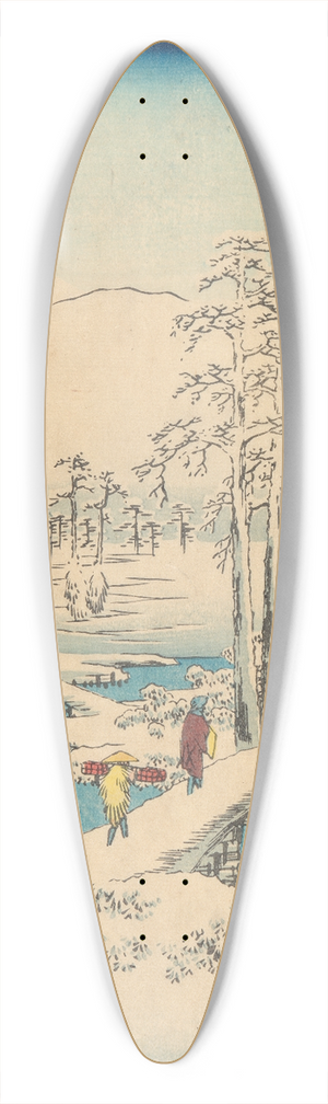 And Hiroshige - Numazu 39.3 inch art pintail longboard deck