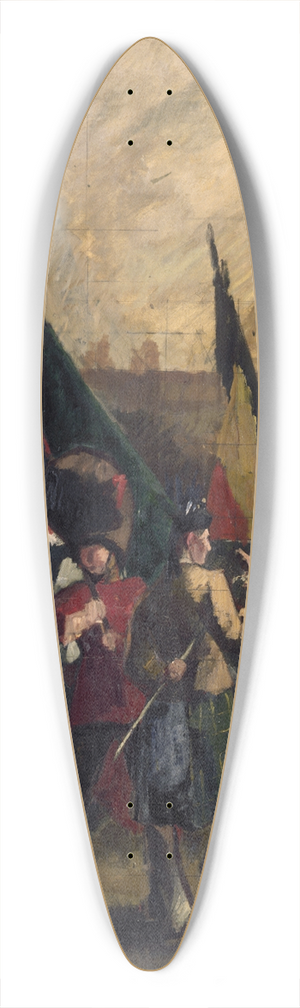 Andr-Charles Mare - Les Allis 39.3 inch art pintail longboard deck